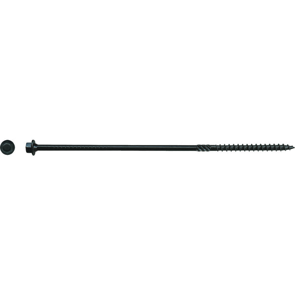 Big Timber #14 x 8 In. Black Log Structure Screw (25 Ct.)