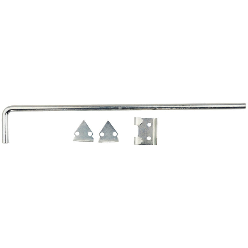 National 1/2 In. X 18 In. Zinc Plated Steel Cane Bolt