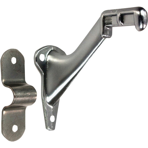 National 1420 Satin Chrome Handrail Bracket, 2 Piece