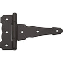 National 4 In. Black Ornamental Reversible T-Hinge