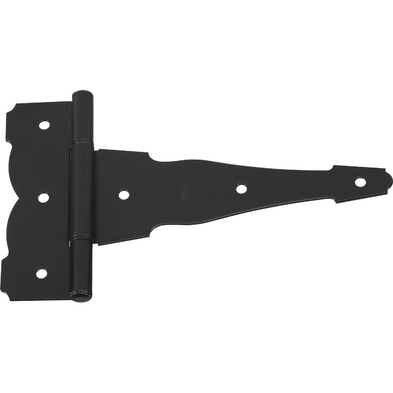 National 8 In. Black Ornamental Reversible T-Hinge