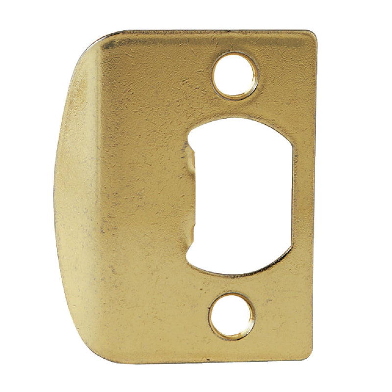 Kwikset Polished Brass 1-3/4 In. Full Lip Strike Plate