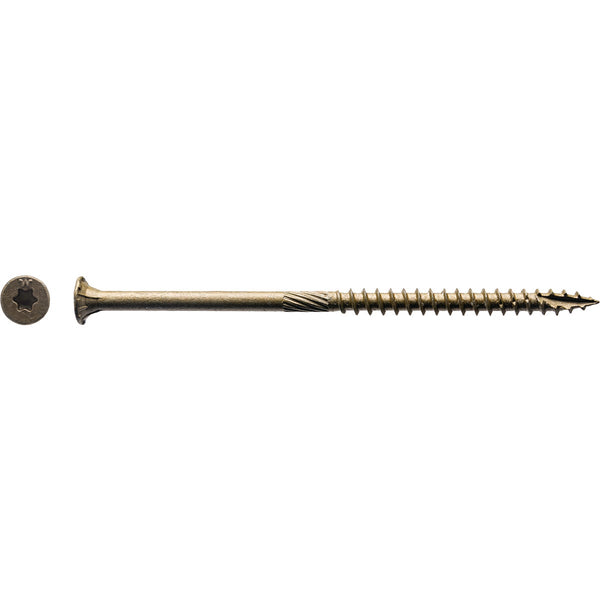 Big Timber #10 x 4 In. Bronze Flat Head Wood Screw (240 Ct., 5 Lb.)