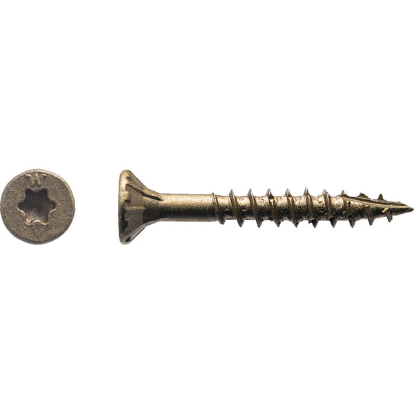 Big Timber #8 x 1-1/4 In. Bronze Flat Head Wood Screw (1155 Ct., 5 Lb.)