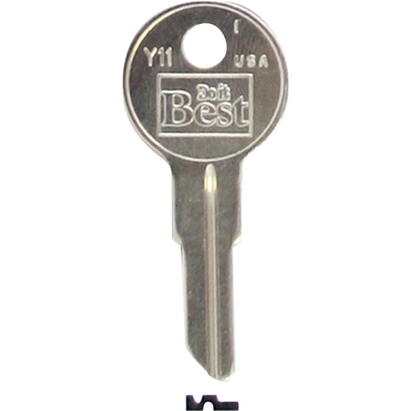 Do it Best Yale Nickel Plated House Key, Y11 / 1122 DIB (10-Pack)