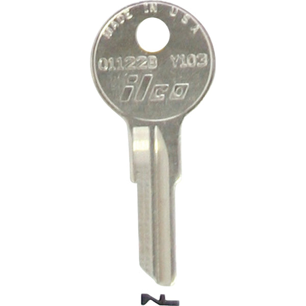 ILCO Yale Nickel Plated House Key, Y103 / O1122B (10-Pack)