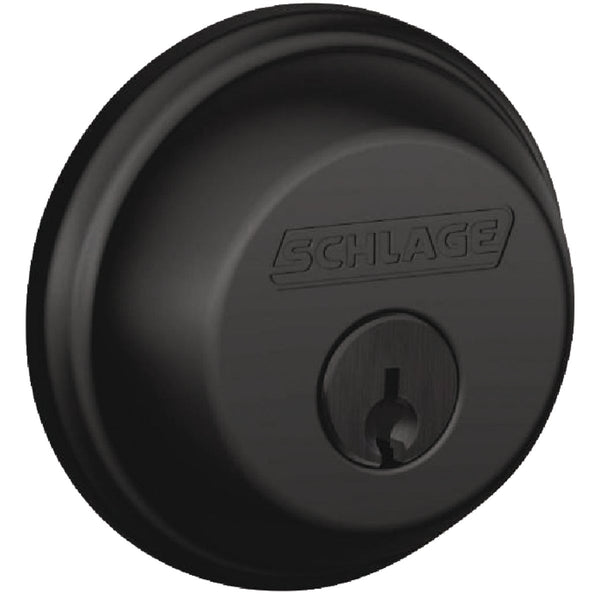 Schlage Matte Black Single Cylinder Deadbolt