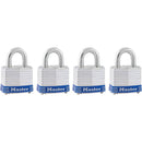 Master Lock 1-9/16 In. Wide 4-Pin Tumbler Keyed Padlock (4-Pack)