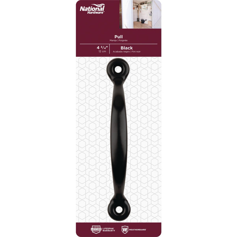 National 4-3/4 In. Black Door Pull