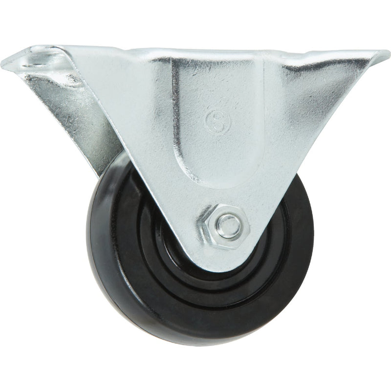 Shepherd 3 In. General-Duty Rubber Rigid Plate Caster