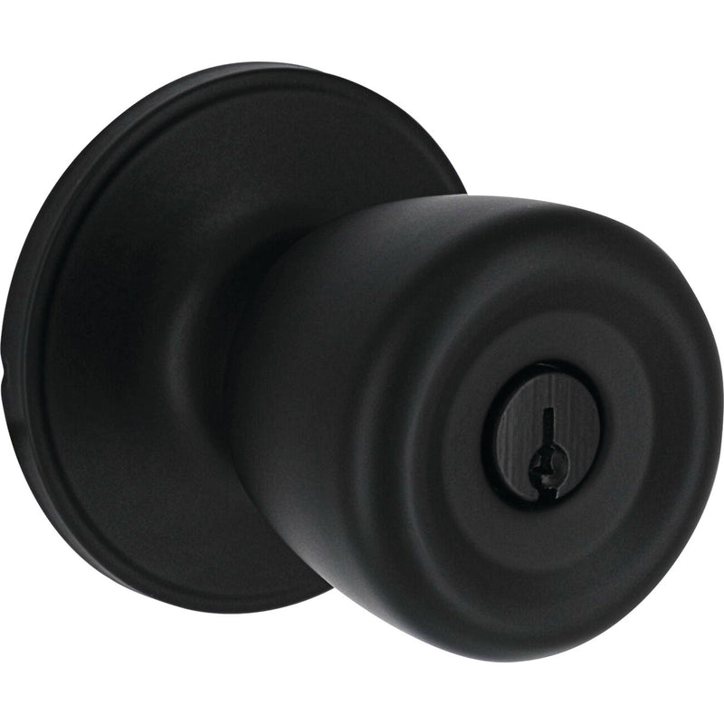 Steel Pro Matte Black Tulip Entry Door Knob