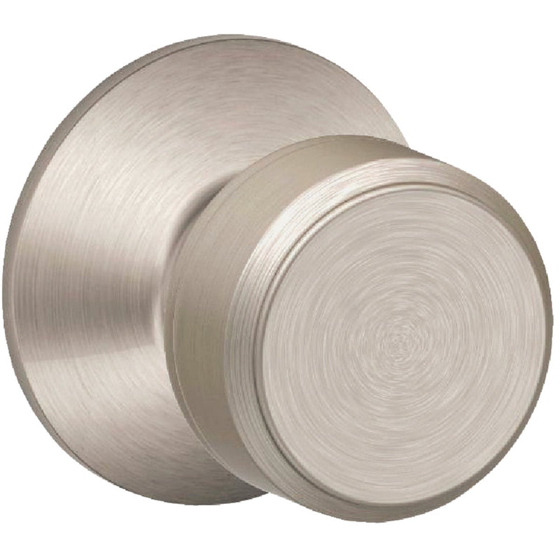 Schlage Bowery Satin Nickel Knob Hall and Closet Lock