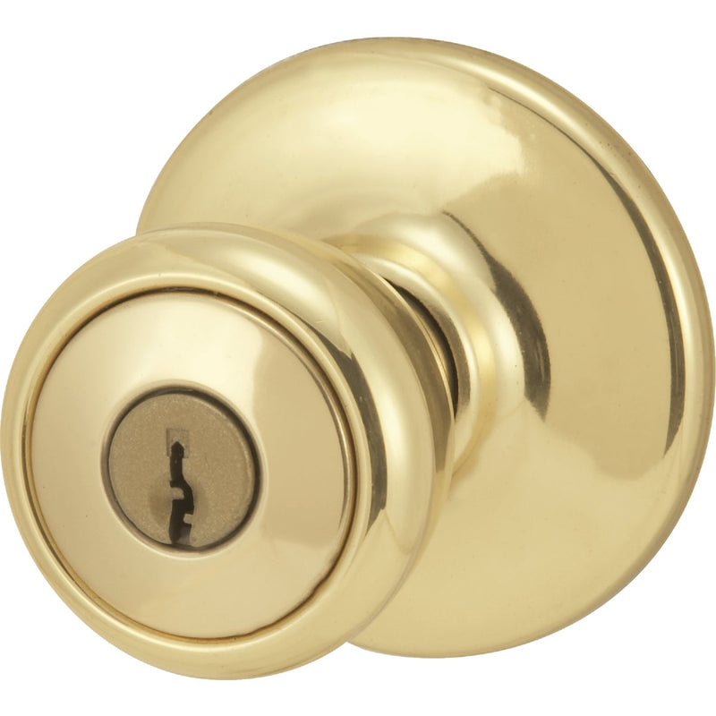 Kwikset Tylo Polished Brass Entry Door Knob