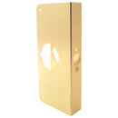 Defender Security 1-3/8 In. x 2-3/4 In. Brass Door Reinforcer