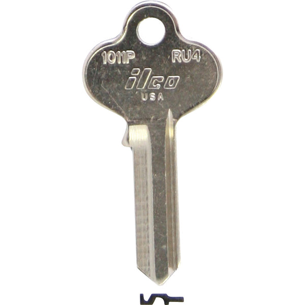 ILCO Russwin Nickel Plated File Cabinet Key RU4 / 1011P (10-Pack)