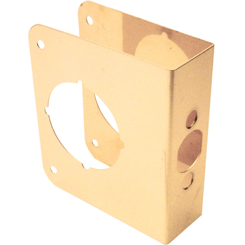 Defender Security 1-3/4 In. x 2-3/4 In. Brass Door Reinforcer