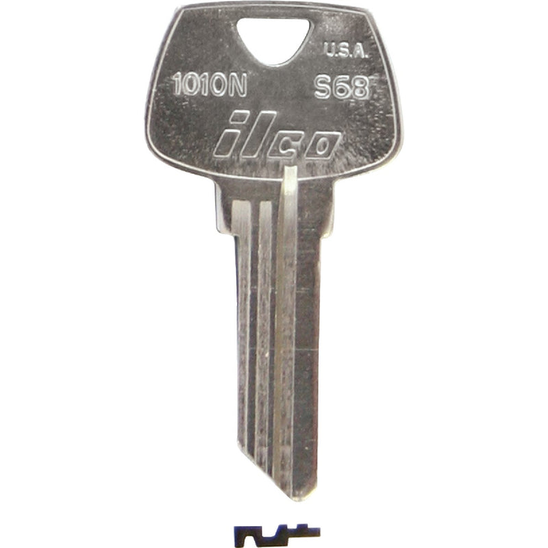 ILCO Sargent Nickel Plated House Key, S68 / 1010N (10-Pack)