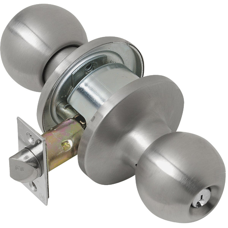 Tell Satin Stainless Steel Entry Door Knob