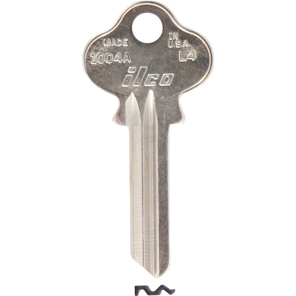 ILCO Lockwood Nickel Plated House Key, L4 / 1004A (10-Pack)