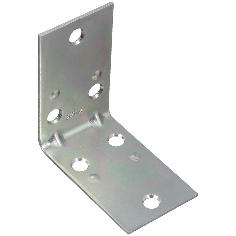 National Catalog V121 2-1/2 In. x 1-1/2 In. Double Wide Zinc Corner Brace (2-Count)