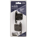 KasaWare Antique Brass Self-Closing Overlay Hinge (2-Pack)
