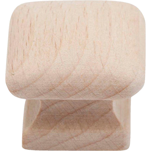 Do it Wood Hardwood Square 1 In. Cabinet Knob, (2-Pack)