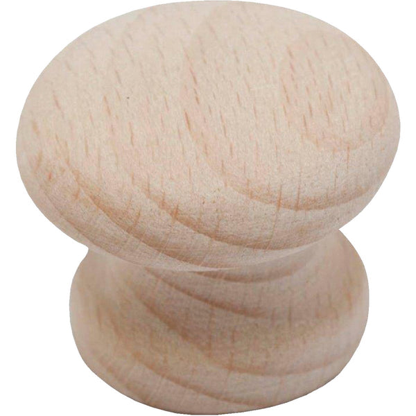 Do it Wood Hardwood Round 1 In. Cabinet Knob, (2-Pack)