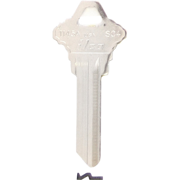 ILCO Schlage Nickel Plated House Key, SC4 / 1145A (10-Pack)
