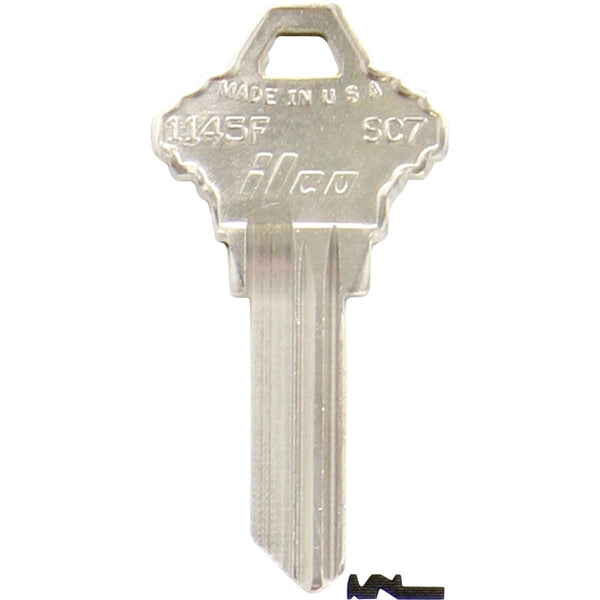ILCO Schlage Nickel Plated House Key, SC7 / 1145F (10-Pack)