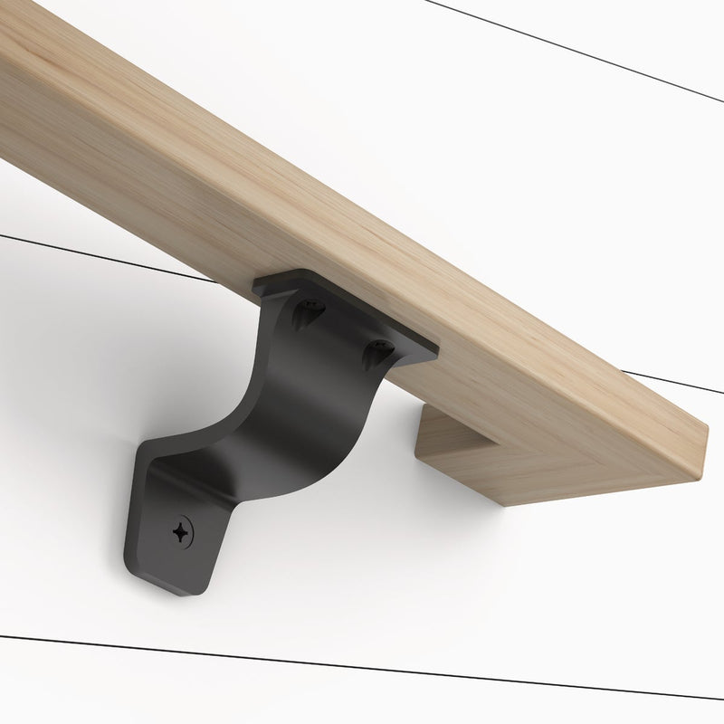 National 3 In. Matte Black Cooper Handrail Bracket