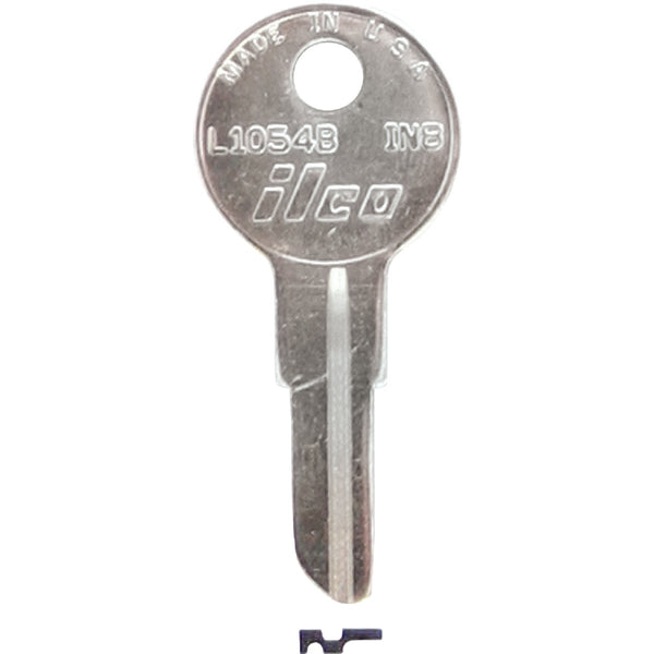 ILCO Nickel Plated File Cabinet Key IN8 / L1054B (10-Pack)