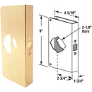 Defender Security 1-3/4 In. x 2-3/4 In. Brass Door Reinforcer