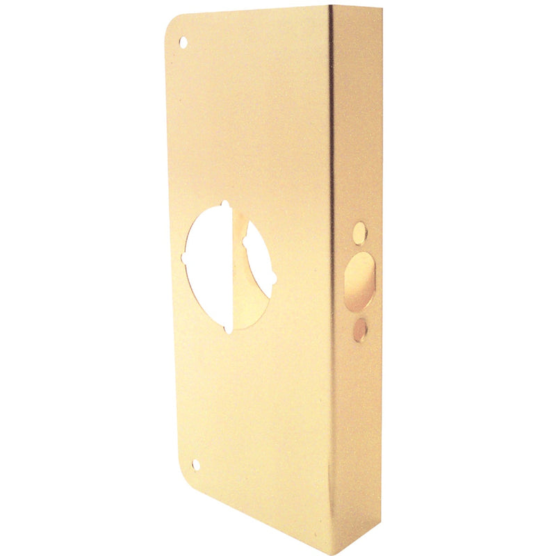 Defender Security 1-3/4 In. x 2-3/4 In. Brass Door Reinforcer