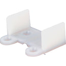 Prime-Line 1-7/16 In. x 3/4 In. White Nylon Single Pocket Door Guide