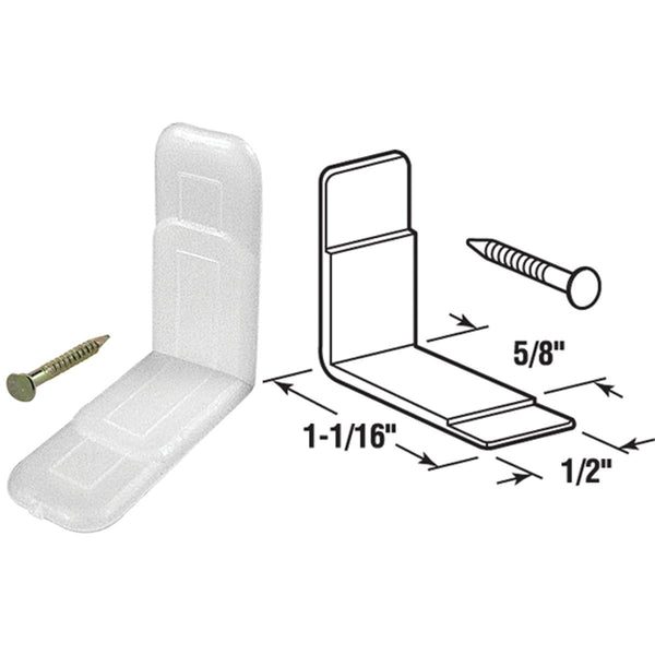 Prime-Line Plastic 1-1/16" x 1/2" Drawer Glide (10-Pack)