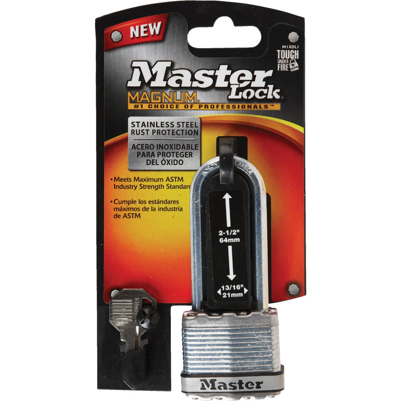 Master Lock Magnum 1-3/4 In. W. Dual-Armor Keyed Different Padlock with 2-1/2 In. L. Shackle