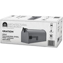Gibraltar Grayson T1 Gray Steel Rural Post Mount Mailbox
