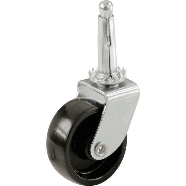 Do it 1-5/8 In. Light-Duty Plastic Swivel Stem Black Caster (4-Pack)