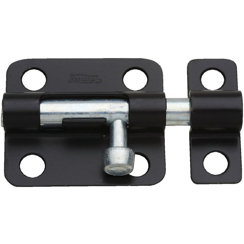 National 2-1/2 In. Black Steel Door Barrel Bolt