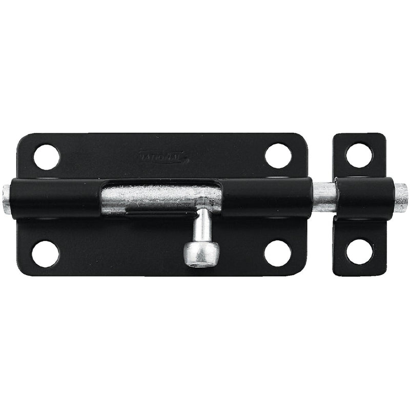 National 4 In. Black Steel Door Barrel Bolt