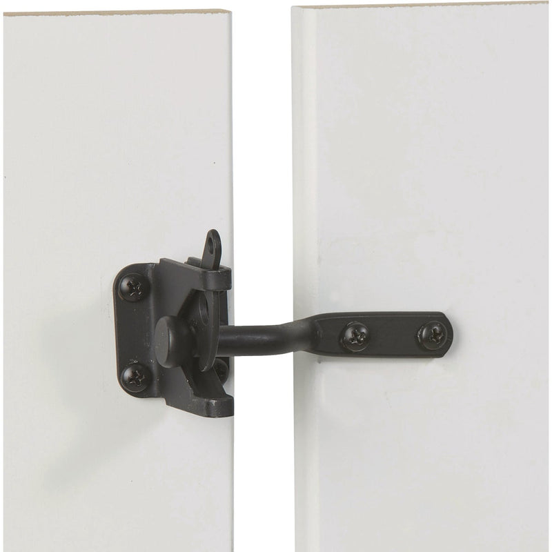 National Hardware Black Self-Locking Gate Latch