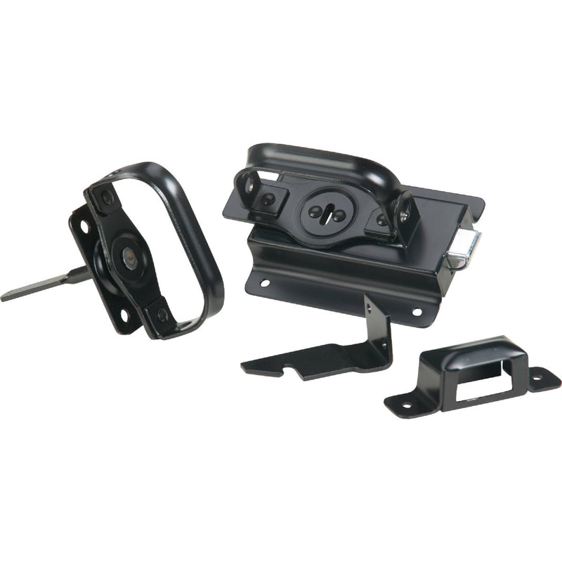 National Black Steel Swinging Door Latch