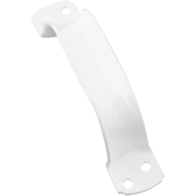 National 6-3/4 In. White Vinyl Coated Zinc Door Pull