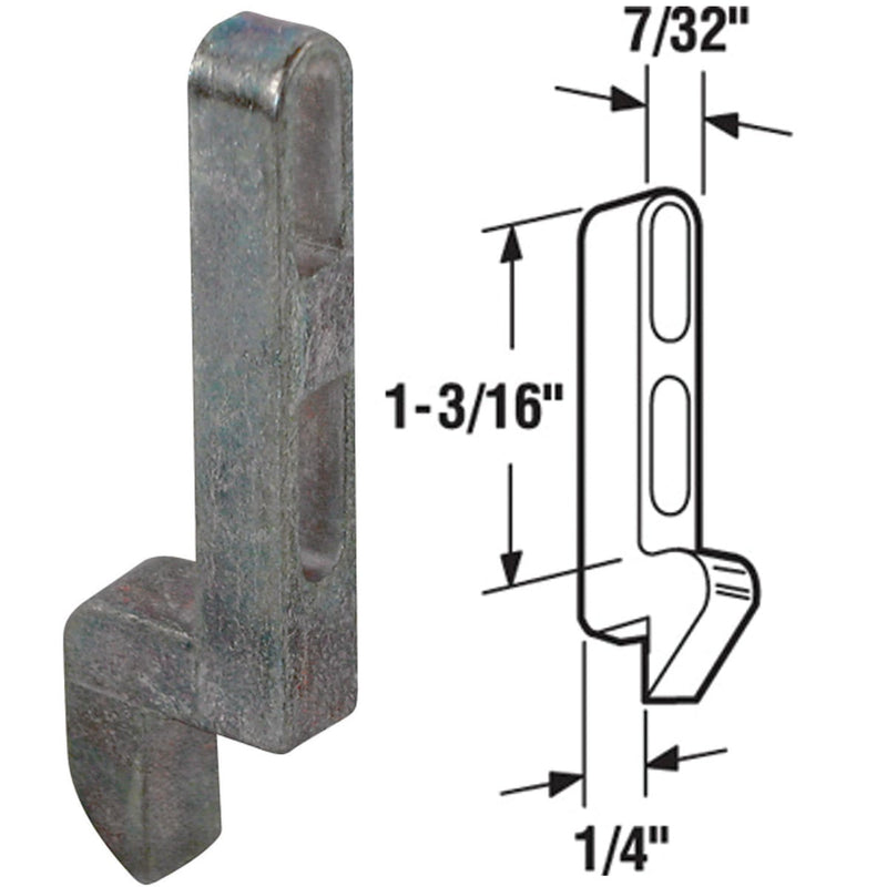 Prime-Line Adjustable Screen Door Strike Plate (2 Count)