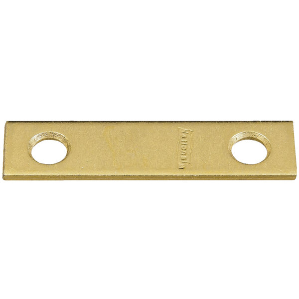 National Catalog 118 2 In. x 1/2 In. Brass Steel Mending Brace (4-Count)