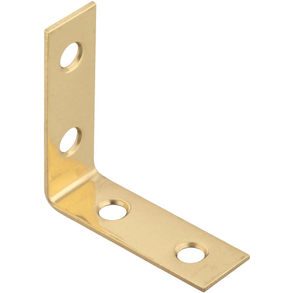 National Catalog V1875 1-1/2 In. x 5/8 In. Solid Brass Corner Brace