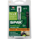Spax PowerLags 1/4 In. x 3 In. Washer Head Exterior Structure Screw (12 Ct.)