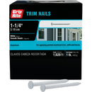 Grip-Rite 1-1/4 In. 12.5 Ga. White Aluminum Trim Nail (1 Lb.)
