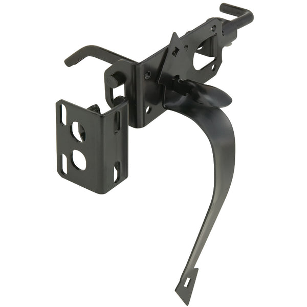 National Satin Black Heavy-Duty Gate Latch