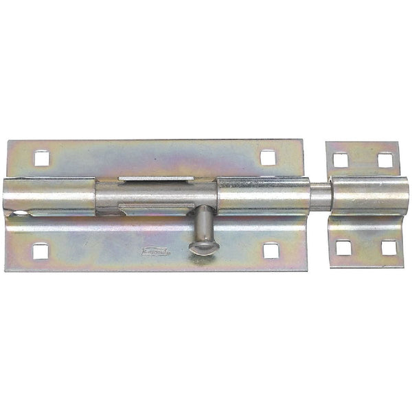 National 8 In. Zinc Extra Heavy-Duty Door Barrel Bolt